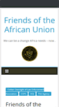Mobile Screenshot of friendsoftheafricanunion.com